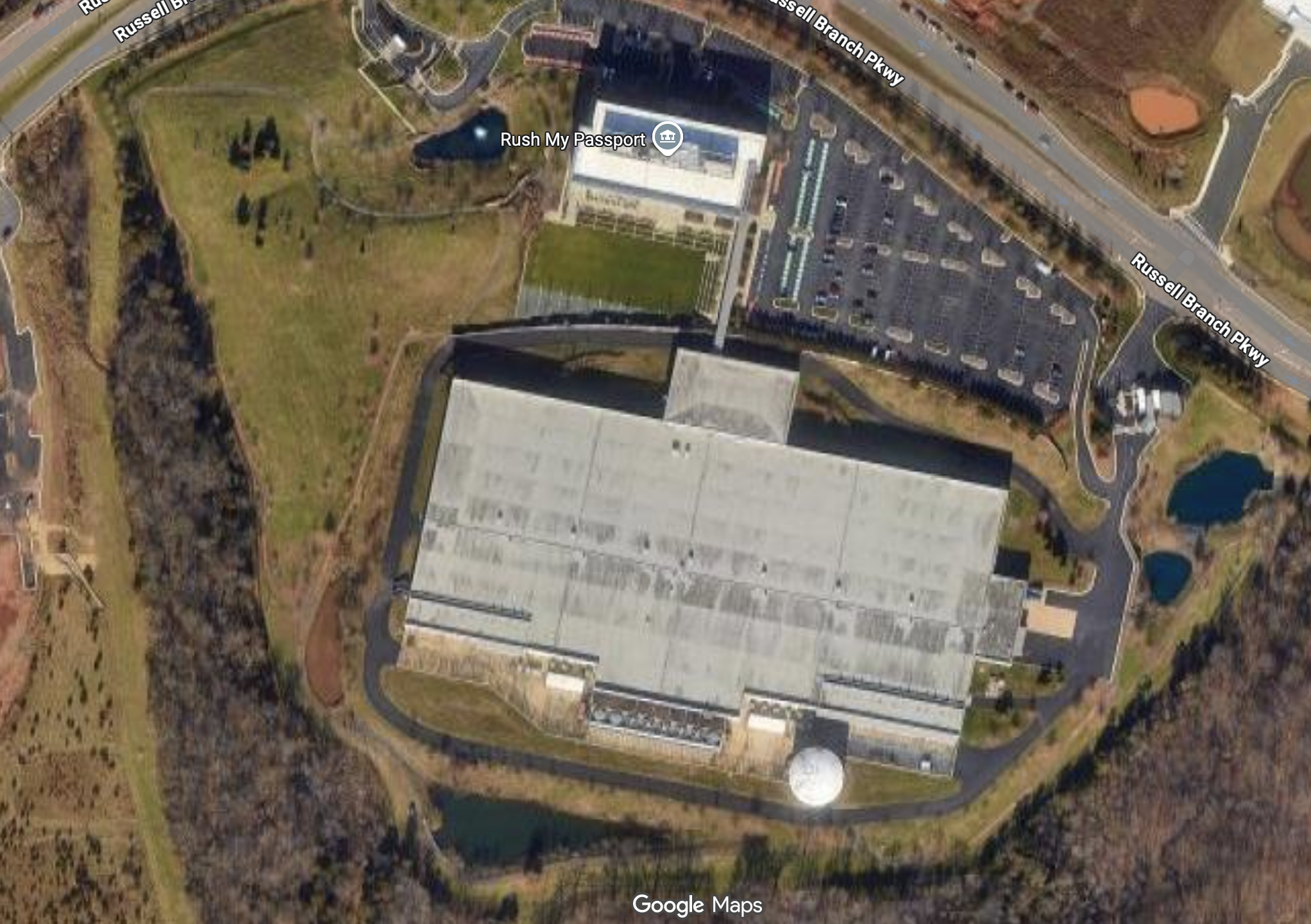 I think the "moat" is the pool of water on the top center-left.